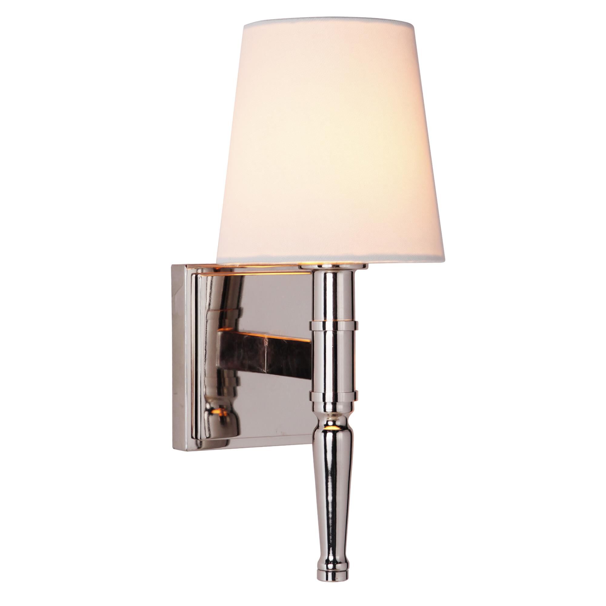 Shown in Polished Nickel finish and Yes glass and Yes shade